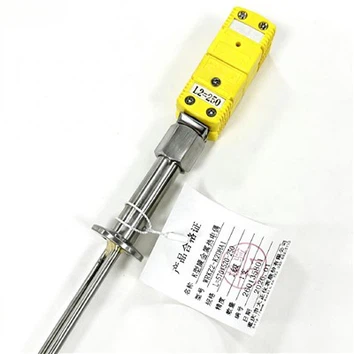 Dual K-type Thermocouple Armored Stainless Steel Temperature Sensor Probe